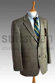 Light Grey Windowpane check Sports Jacket