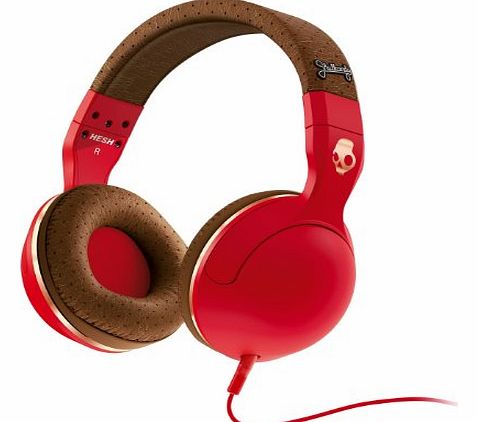 Hesh 2.0 Over-Ear Headphones with Mic - Red/Brown/Copper