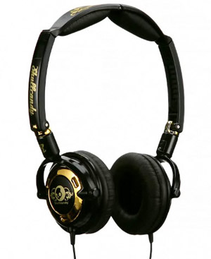 skullcandy Lowrider Headphones (Black with Gold Detail) - Ref. SC-LRBG