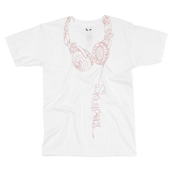 Skullcandy T-Shirt - Phones - White SBT-C020