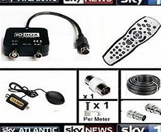 Sky4Less io box 20m Global Magic Eye Package, Sky HD Remote Control, Global Sky Magic Eye, iO-Box tv Link, 20M Cable For Viewing Sky In Another Room