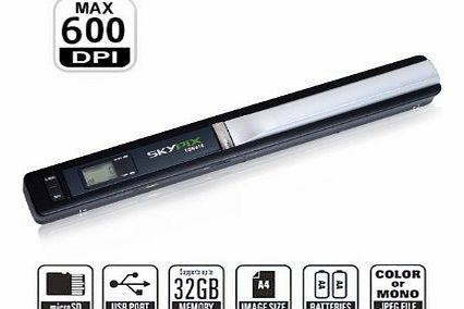 Cordless Handheld Scanner S520 With 600 DPI Resolution - Easy to instantly scan and digitize anything With USB Portable Scanner