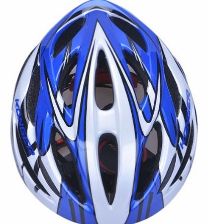 Blue Cycling Helmet for Road Race, Triathlon, MTB XC Race, Cyclocross, Track Race, Enthusiast Road - Unisize 58-65cm