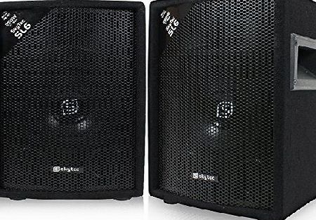 Skytec 2x Skytec 6`` Passive 2-Way DJ PA Speakers 300W