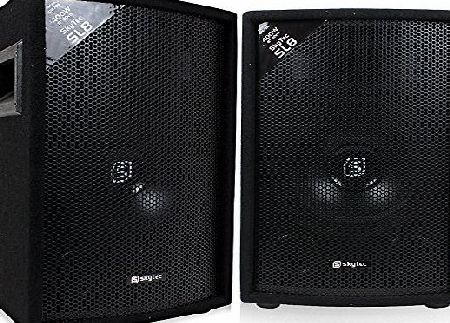 Skytec 2x Skytec SL8 8`` Passive PA Speakers 800W