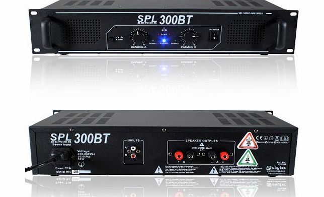 Skytec SPL-300BT Home Audio Cinema Amplifier House Party Disco DJ Amp 2x 150W