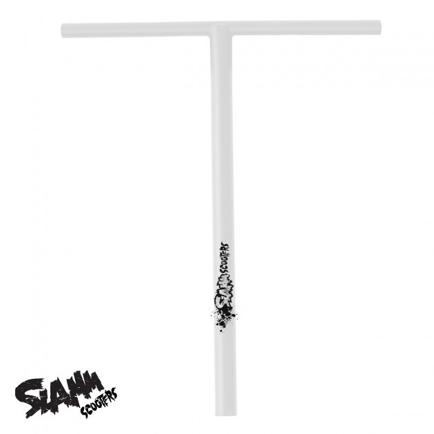Slamm Flat T Scooter Bar - White