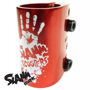 Slamm Scooters - Slamm Quad Scooter Clamp - Red
