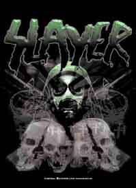 Slayer Gas Mask Textile Poster