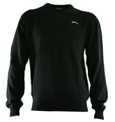 Slazenger Heritage Lytham Black V-Neck Sweater