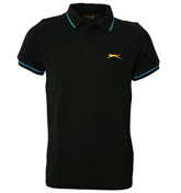 Slazenger Heritage Slazenger Black `Niblick` Pique Polo