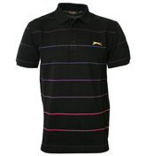 Slazenger Black Pique Polo Shirt