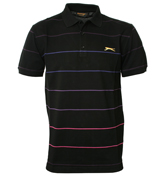 Slazenger Heritage Slazenger Black Pique Polo Shirt
