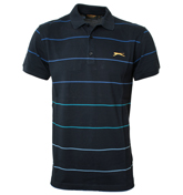 Slazenger Dark Blue Pique Polo Shirt