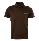 Slazenger Heritage Slazenger Dark Brown `Maysie` Polo Shirt