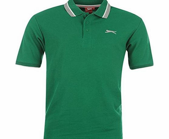 Slazenger Mens Tipped Polo Shirt Mens Green L