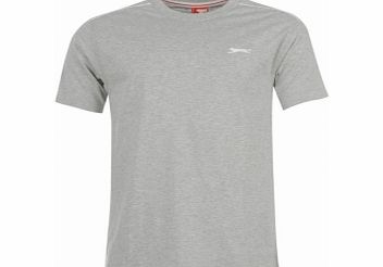 Slazenger Plain Grey Marl T-Shirt Large