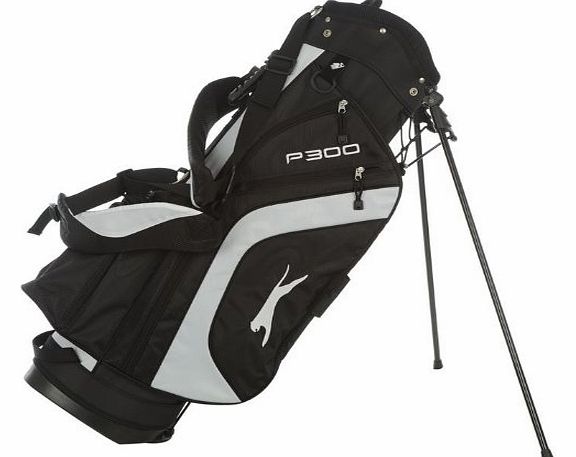 Slazenger Unisex P300 Golf Stand Bag Black/White