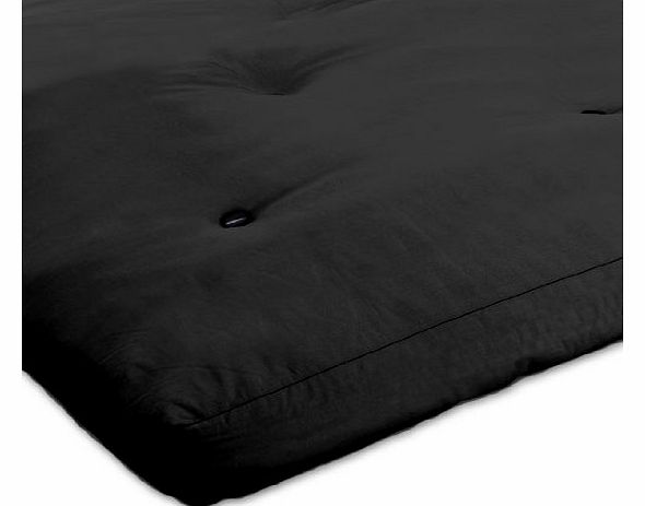 Single 3FT Futon Replacement Mattress with Quality Fillings in Various Colours, Black