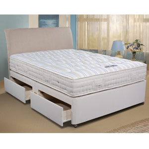 Sleepeezee , Backcare Superb 1000, 4FT 6 Divan Bed