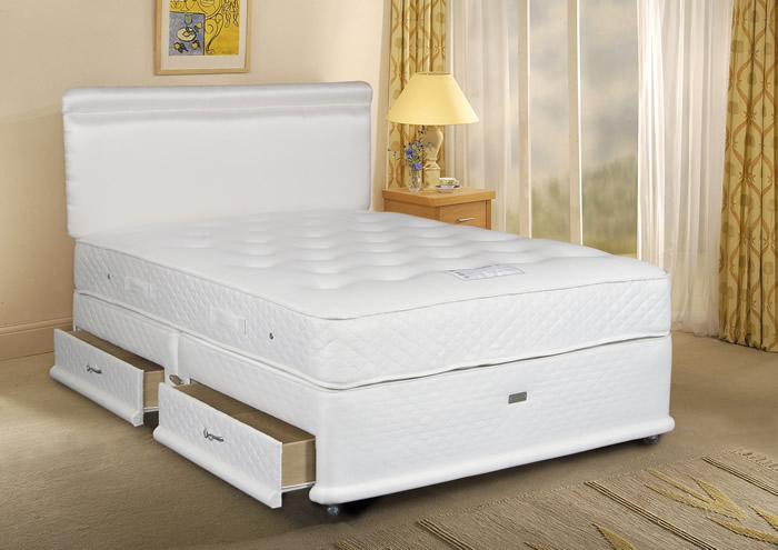 Sleepeezee Beds Pocket Visco 1400 2ft 6 Small Single Divan Bed