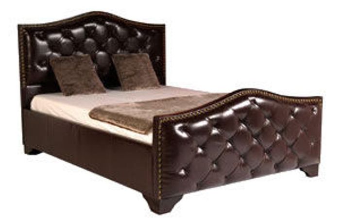 Sleepstyle Beds Ltd Barcelona 4ft 6 Double Leather Bedstead