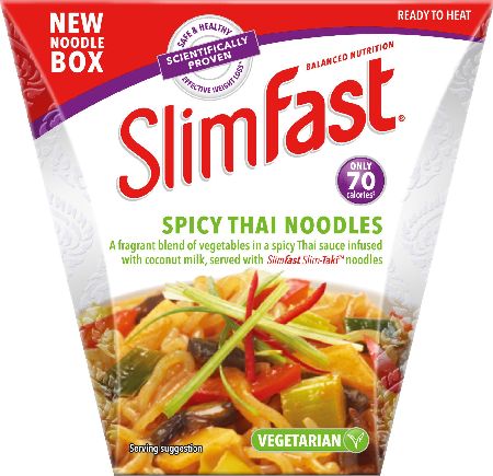 Slim Fast, 2102[^]0106349 Slimfast Noodle Box Spicy Thai - 12 Pack