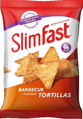 Slim Fast, 2102[^]0106337 Slimfast Snack Bag BBQ Tortilla - 12 Pack