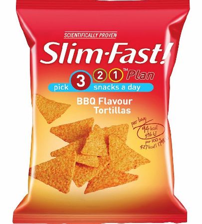 Slim Fast Snack Bag BBQ Tortillas 22g