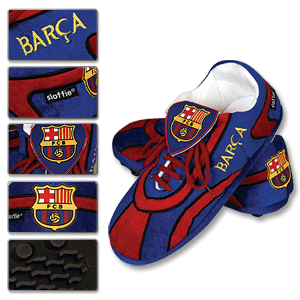 SLOFFIE Barcelona Football Boot Slippers
