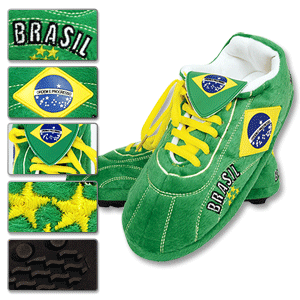 SLOFFIE Brazil Football Boot Slippers - Green
