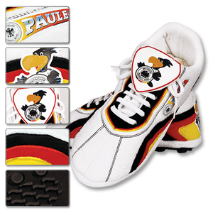 SLOFFIE Germany Football Boot Slippers - Black/White