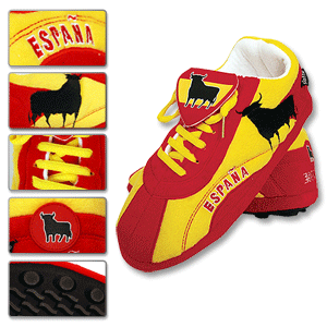 SLOFFIE Spain Football Boot Slippers - Red/Yellow