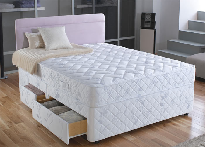 Slumberland Beds Blue Seal  4ft 6 Double Divan Bed