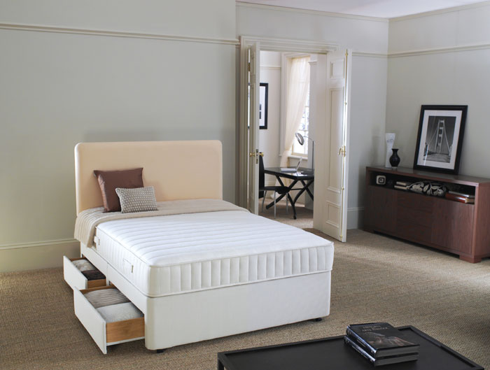 Slumberland Beds Memory Seal Luxury  3ft Single Divan Bed