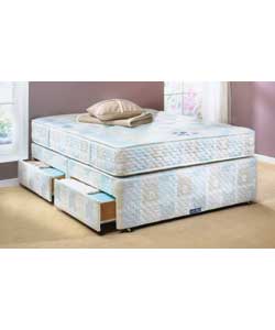SLUMBERLAND Love2Sleep Seabreeze Double 4 Drawer Divan