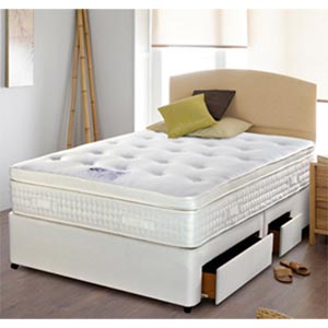 Slumberland Monaco Latex 4FT6 Double Divan Bed