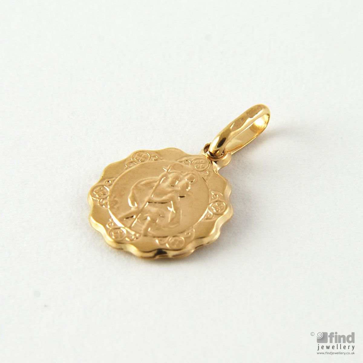 Small 9ct Yellow Gold St Christopher