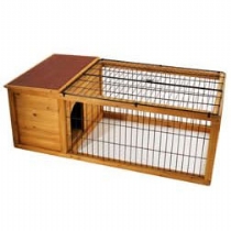 Small Animal Harrisons Deluxe Hutch and Run 127X66X46Cm