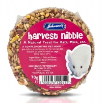 Small Animal Johnsons Harvest Nibble Rat and Mouse 70G X 18
