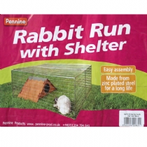 Small Animal Pennine Wire Rabbit Run With Shelter 120X100X50Cm