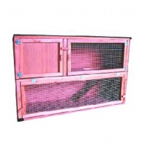 Small Animal Plywood Double Decker With Ramp External 36