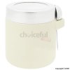 Small Cream Ceramic Storage Canister With