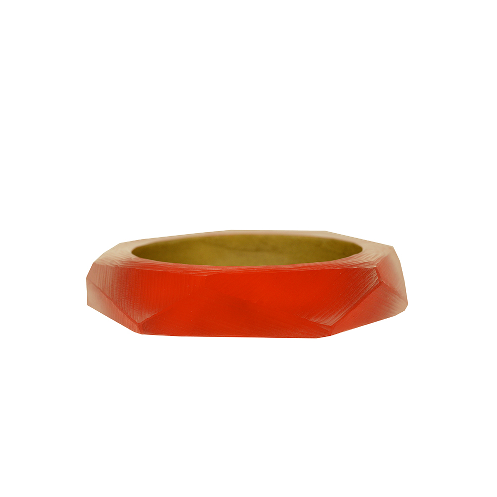 Small Cubist Bangle - Red