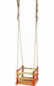 Small Foot Wooden Safety-Seat Garden Swing for Small Children