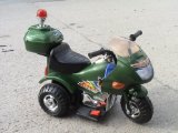 Ride on kids toy battery powered rechargeable junior police trike - Green