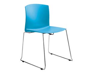 Smart pull skid base chair