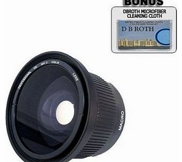 SMART SHOP UK .42x HD Super Wide Angle Panoramic Macro Fisheye Lens For The Olympus PEN E-PL1 Digital Camera Which Has Any Of These (14-42mm (``4/3 system``), 40-150mm, 70-300mm) Olympus Lenses