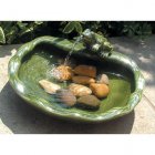 Ceramic Frog Solar Powered Fountain