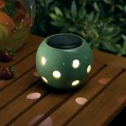 Smart Solar Ceramic Solar Sphere Table Lantern